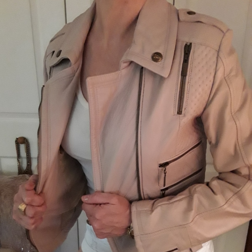 NWOT Roberto Cavalli Leather Motorcycle Jacket